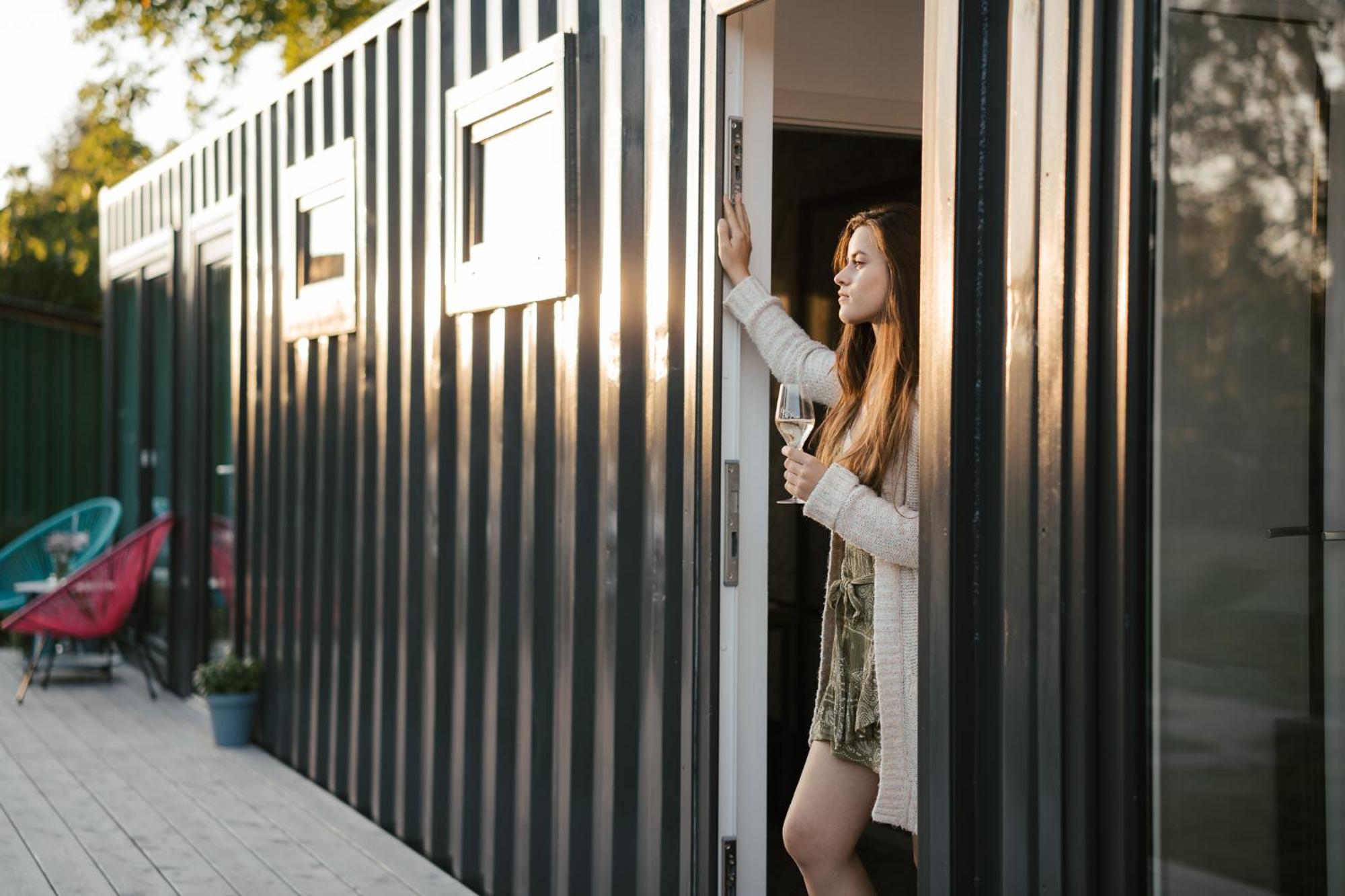 데친 Container 아파트 외부 사진